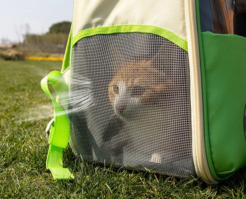 Nouveau transporteur d'animaux de compagnie pour chats et chiens, transparent à la radio, créatif, respirant et confortable.