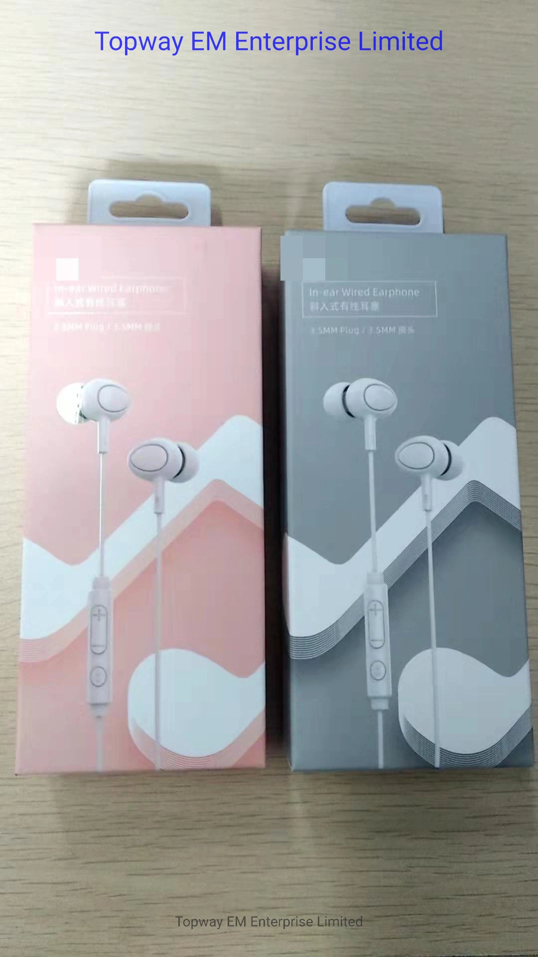 Factory Wholesale/Supplier Wired in-Ear Stereo Earphone with Volume Control Mic for Mobile Phone Accessories