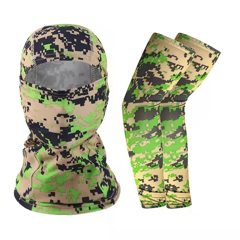 Jagd Eis Seide Sonnenschutz Ärmel Camouflage Kopfbedeckung Im Freien Taktisch Gesichtsmaske