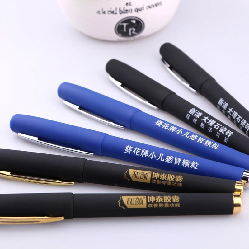 Black Ink Gel Pen Custom Printing Advertising Promotional Gift Gel Pen