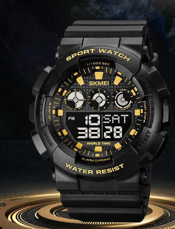 Sports Elite Digital Watch Waterproof Sport Watch