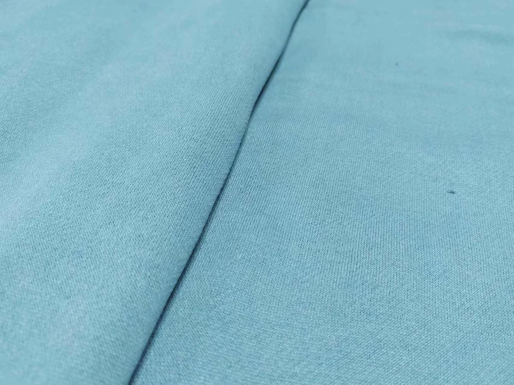 Peach Finish Super Soft Bamboo/Cotton/Polyester French Terry Brushed French Terry Fabric Wholesale High Quality Knitted Fabric for Garment Home Textile