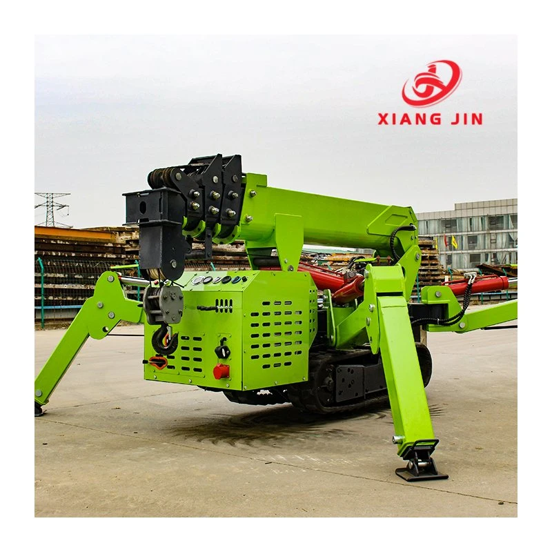 Small Space Working Spider Crane Small Crane Folding Outrigger Design 3tons Exported to Vietnam