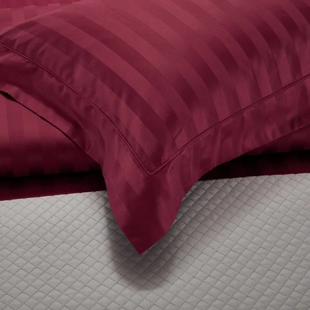 Luxus Jacquard Home Textil Ägyptische Baumwolle Tröster Bettbezug Light Burgunder Bettdecken 4-Tlg. Bett Leinenbettwäsche Kissenbezug Kissen Shams Bettwäsche Setzen