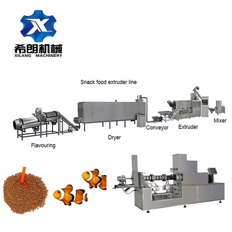 Twein Screw Extruder Floting Fish Feed Machine Fish Feed Production Line Aquatic Fish Feed Machine