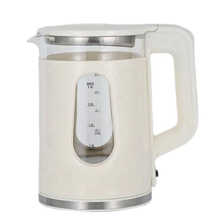 Ume-8810 1.8L 1500W Wholesale Electric Water Kettle White Glass Kettles