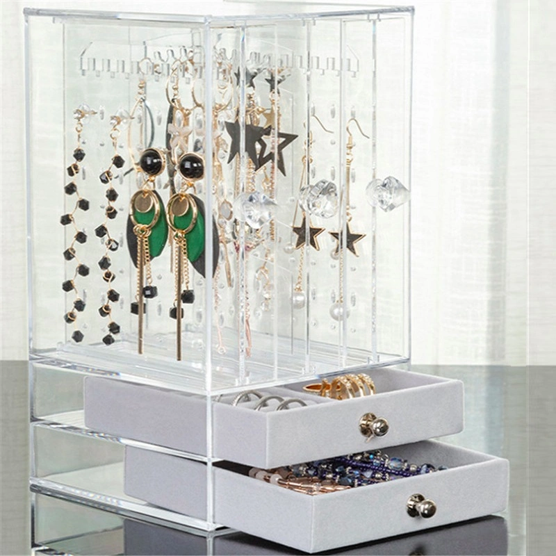 À la mode Pliage acrylique bijoux personnalisés Earings Necklace Présentoir