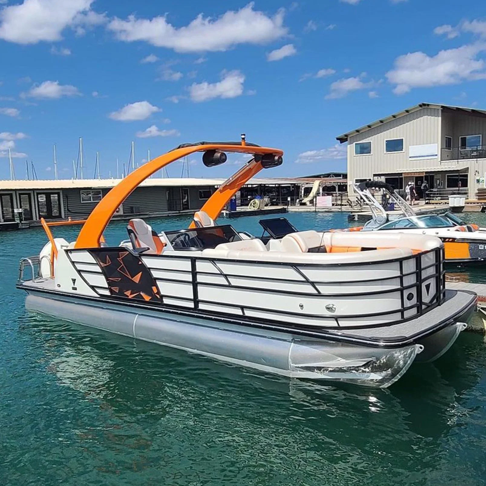 Mmelancho Lightweight Pontoon Boats Passenger Ship Water Bus