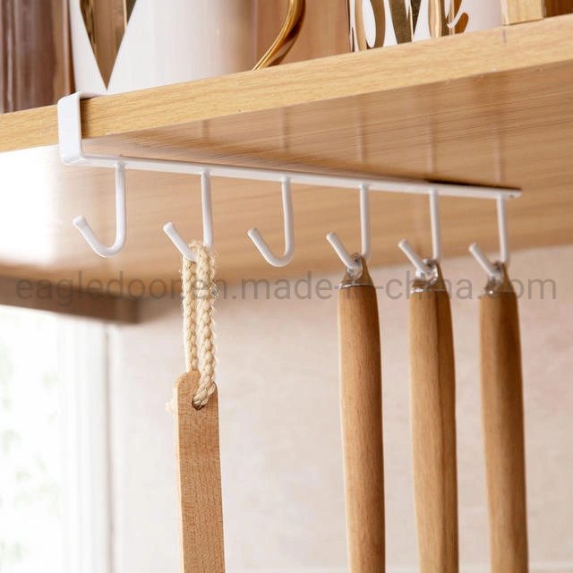 Kitchen Cabinet Door Shelf Glass Mug Cup Storage Hanging Rack