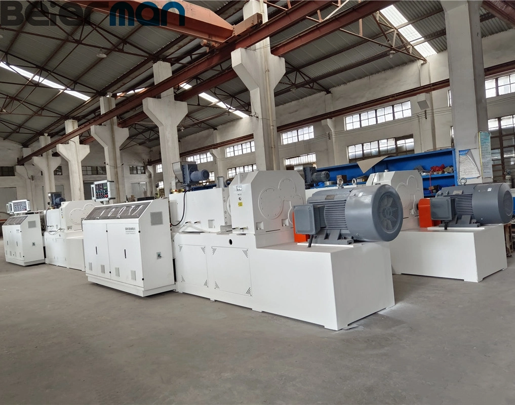 2023year Sjsz 92/188 Conical Twin Screw Extruder with Vertical Horizontal Gearbox 92mm Extrusion Machine Popular Sale to Turkey