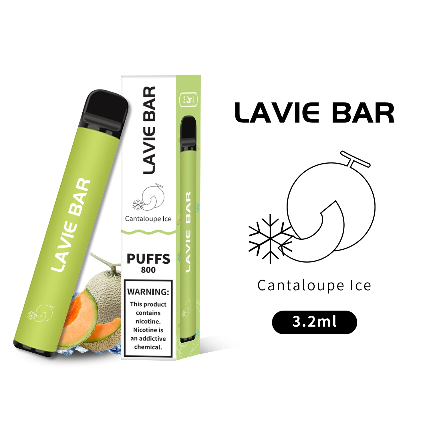 Diseño de la vieja escuela 2021 Lavie desechable VAPE 800puffs VAPE Pen