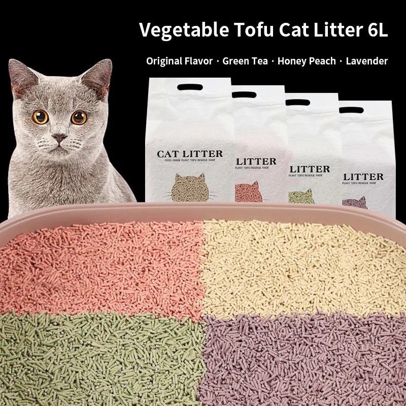 Pet Cleaning Product Reusable Naturally Fresh Crushed Deodorization Tofu Cat Litter Suppliers Sand Accessories