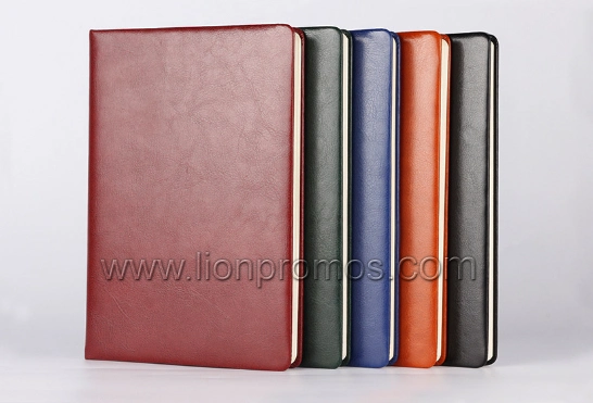 Corporate New Year Gift PU Leather Logo Embossed Note Book