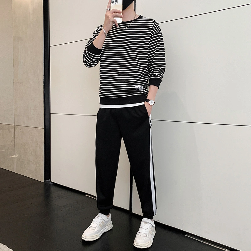 Free Sample New Spring and Autumn Sportswear Men&prime; S Casual Trousers Suit