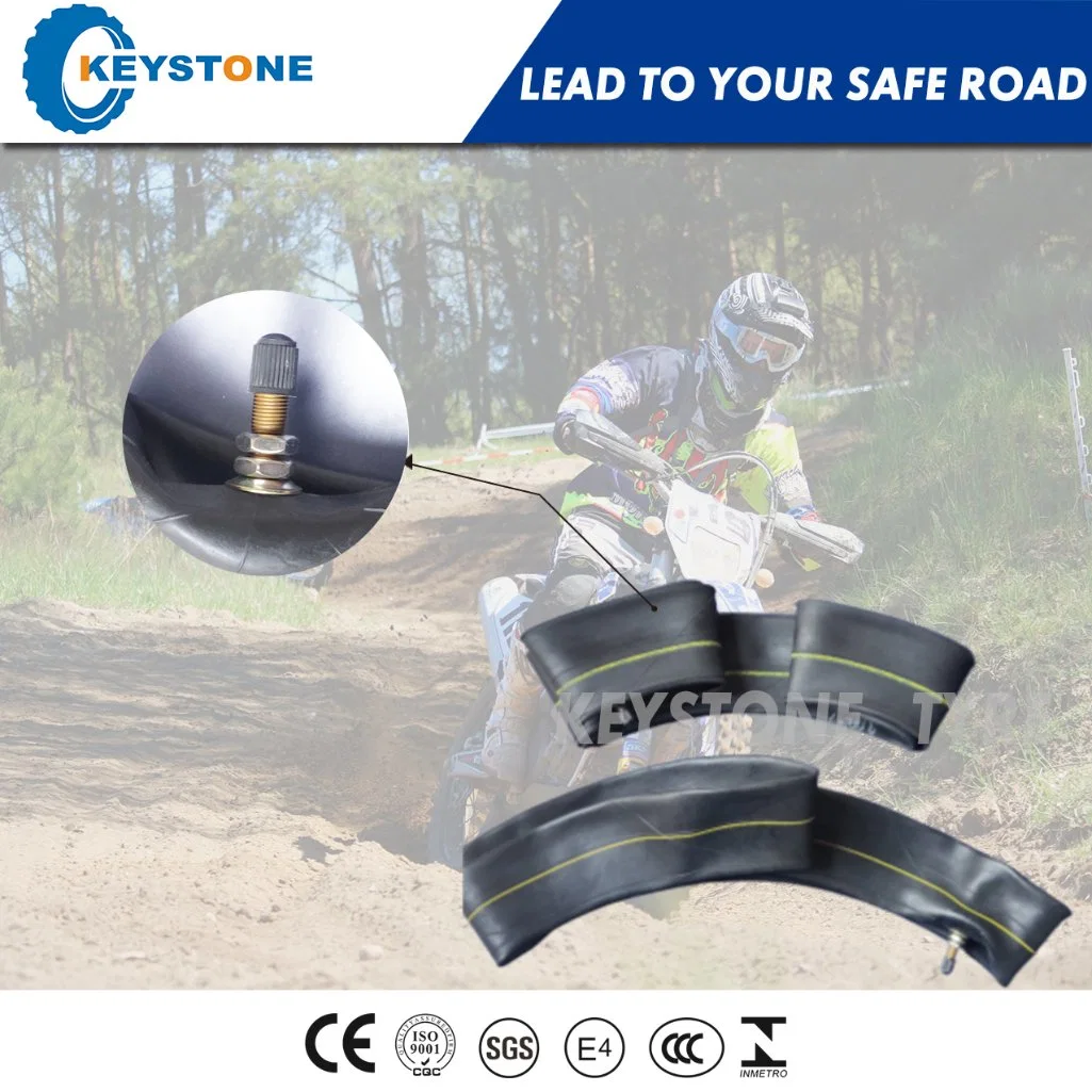 ISO Standard Super Quality Natural Rubber / Motorcycle Inner Tube (3.50/4.00-8)