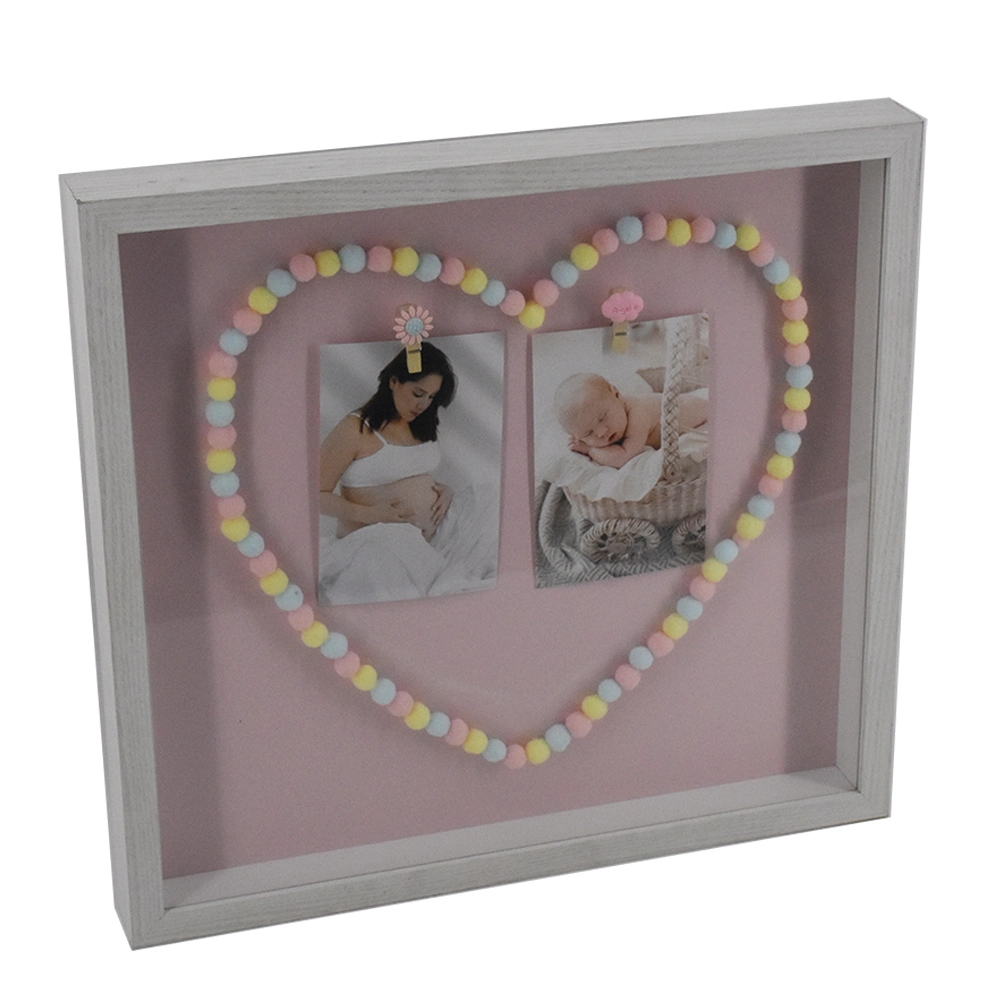 Cute Love Collage Clip Baby Pampon Photo Frame