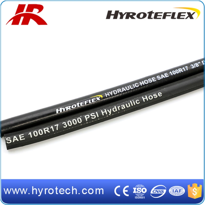 Flexible hydraulique SAE 100r17 renforcé de tresse à un ou deux fils Pour l'industrie du forage