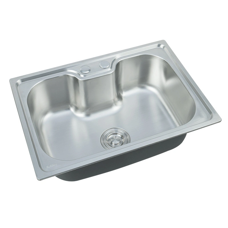 Stainless Steel Kitchen Sink Single Big Bowl Ws7050-a Electroplate