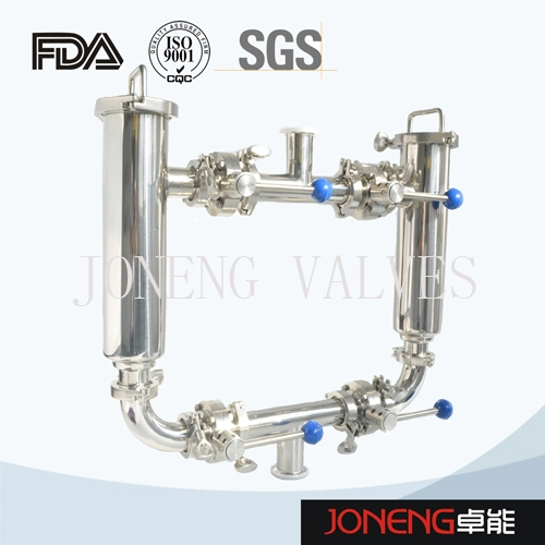 Stainless Steel Sanitary Dairy Double Duplex L Type Filter Housing (JN-ST1008)