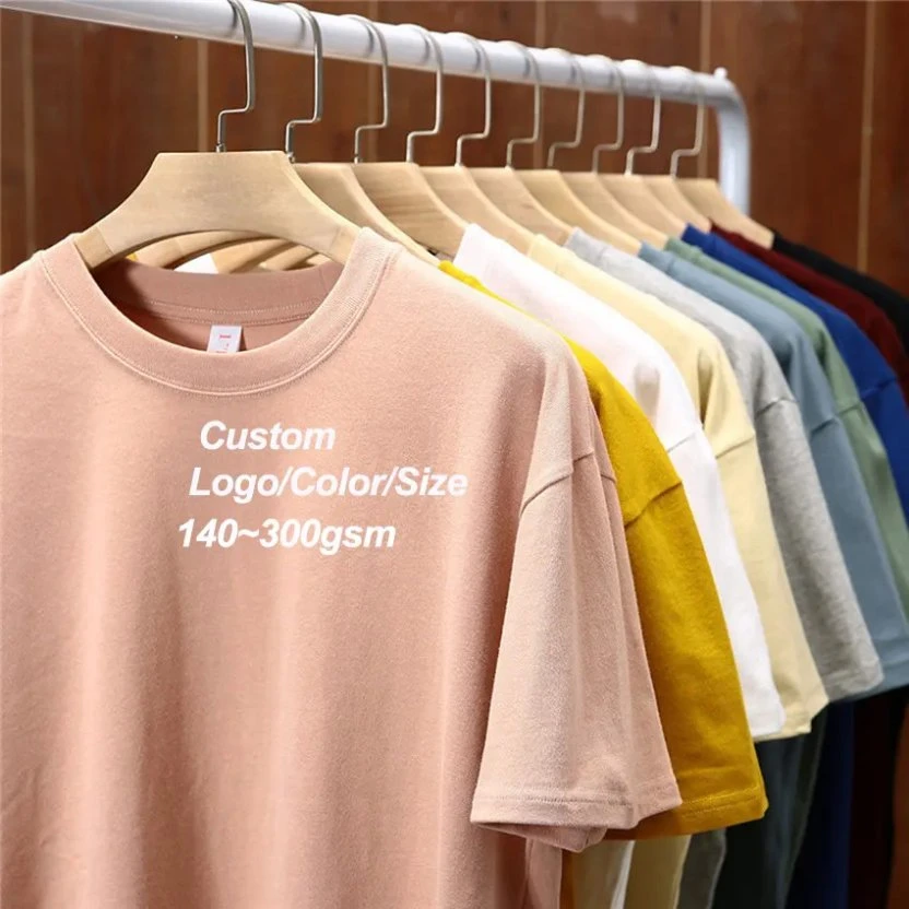 Lightweight Pure Color Round Neck Knitted Short Sleeve T-Shirt for Advertising