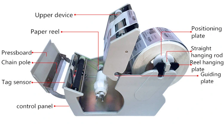 X-100/X-130 Automatic Electric Label Dispenser Auto Sticker Stripper Machine