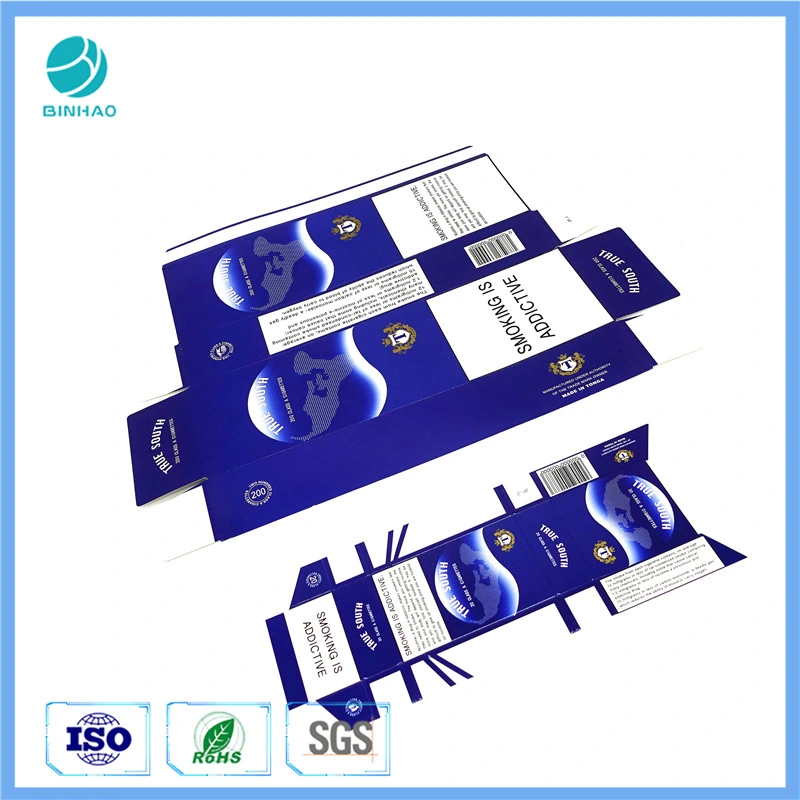 Fancy Blue Color Printing Cigarette Box Package Customize Design Offset Printing