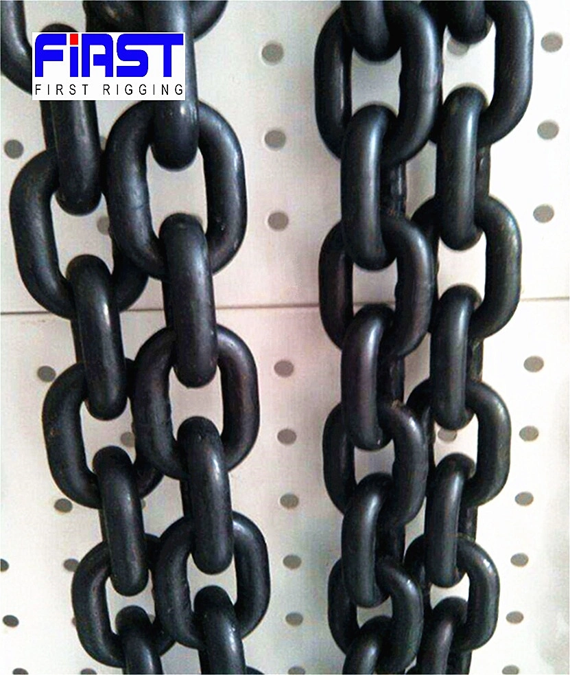 G80 High Tensile Alloy Steel Customized Stud Link Chain for Ocean Heavy Industry