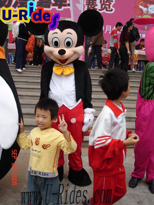 Red cloth Micky Fur Costumes for Party