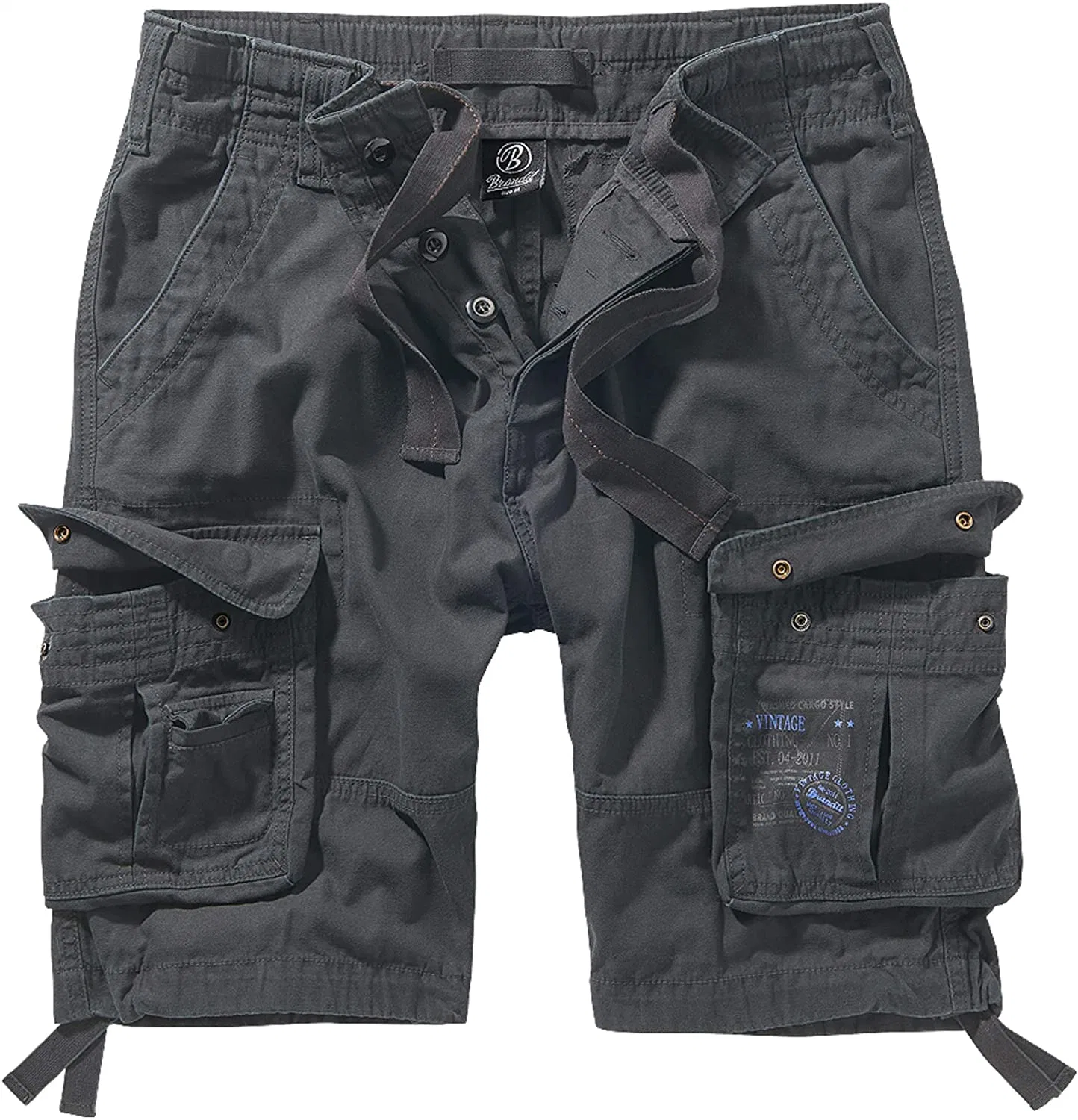 Cargo-Shorts Aus Reiner Vintage-Baumwolle Mit Lässigem Look Für Herren