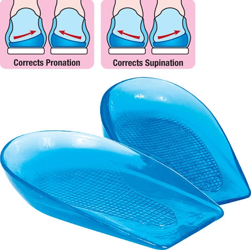 Foot Care Soft Gel Silicon Posture Corrective Heel Cups, Gel Heel Cushion