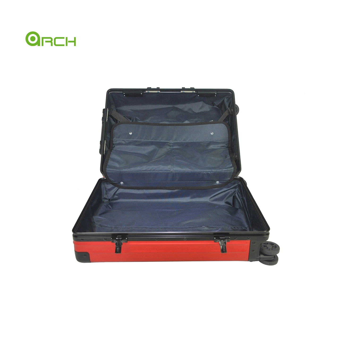 28" Fashion Aluminum Hard Case Trolley Luggage with Dual Spinner Wheels Travel Fg2217LG-L