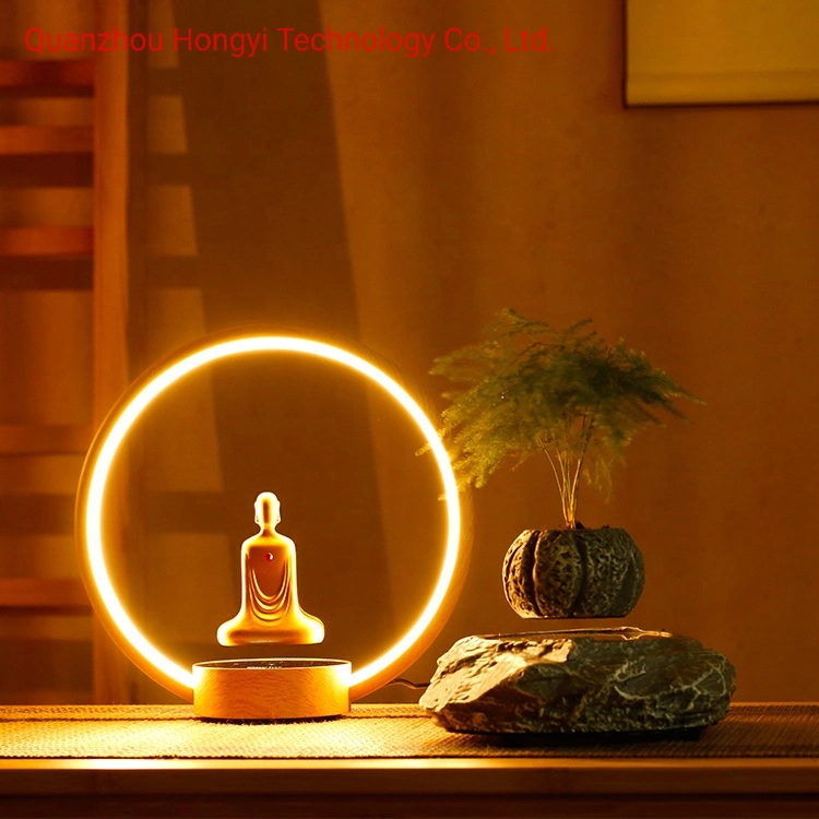 LED Home Fixture Modern Living Room Decorative Dining Magnetic Levitation Floating Buddha Room Light