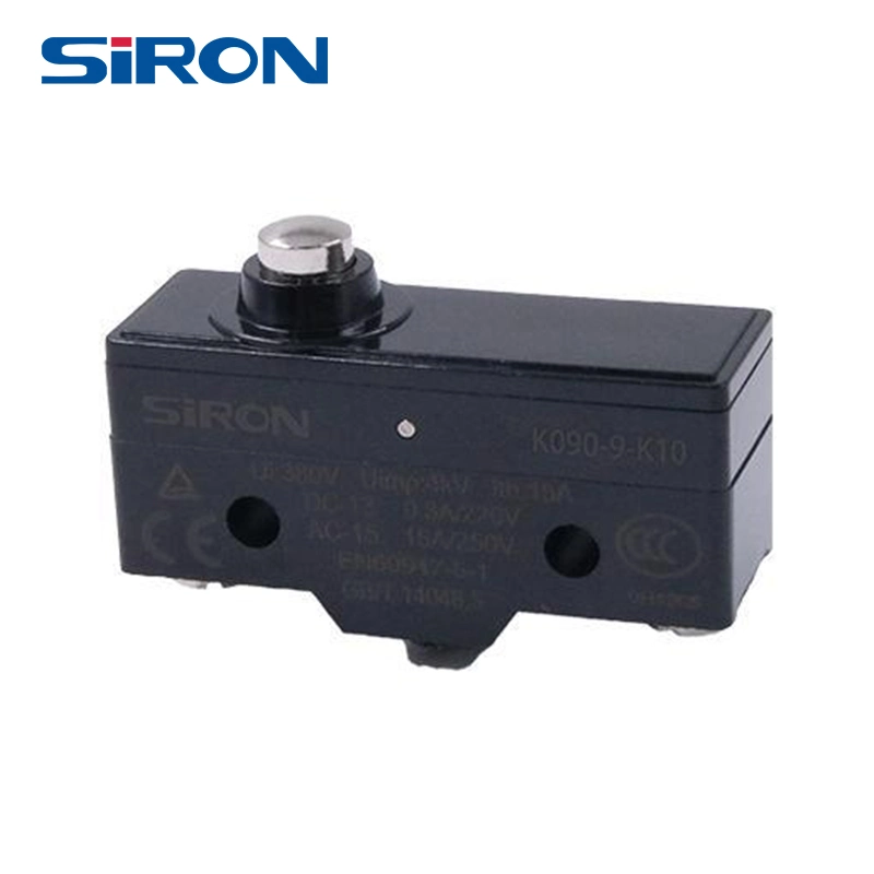 Siron K090-9-K 15A 250V Plunger Type Electronic Push Button Micro Switch with CE CCC Certification