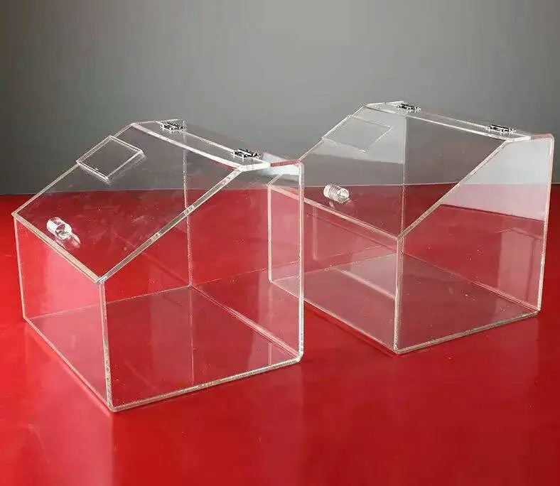 Caja de velas de almacenamiento acrílico transparente personalizada
