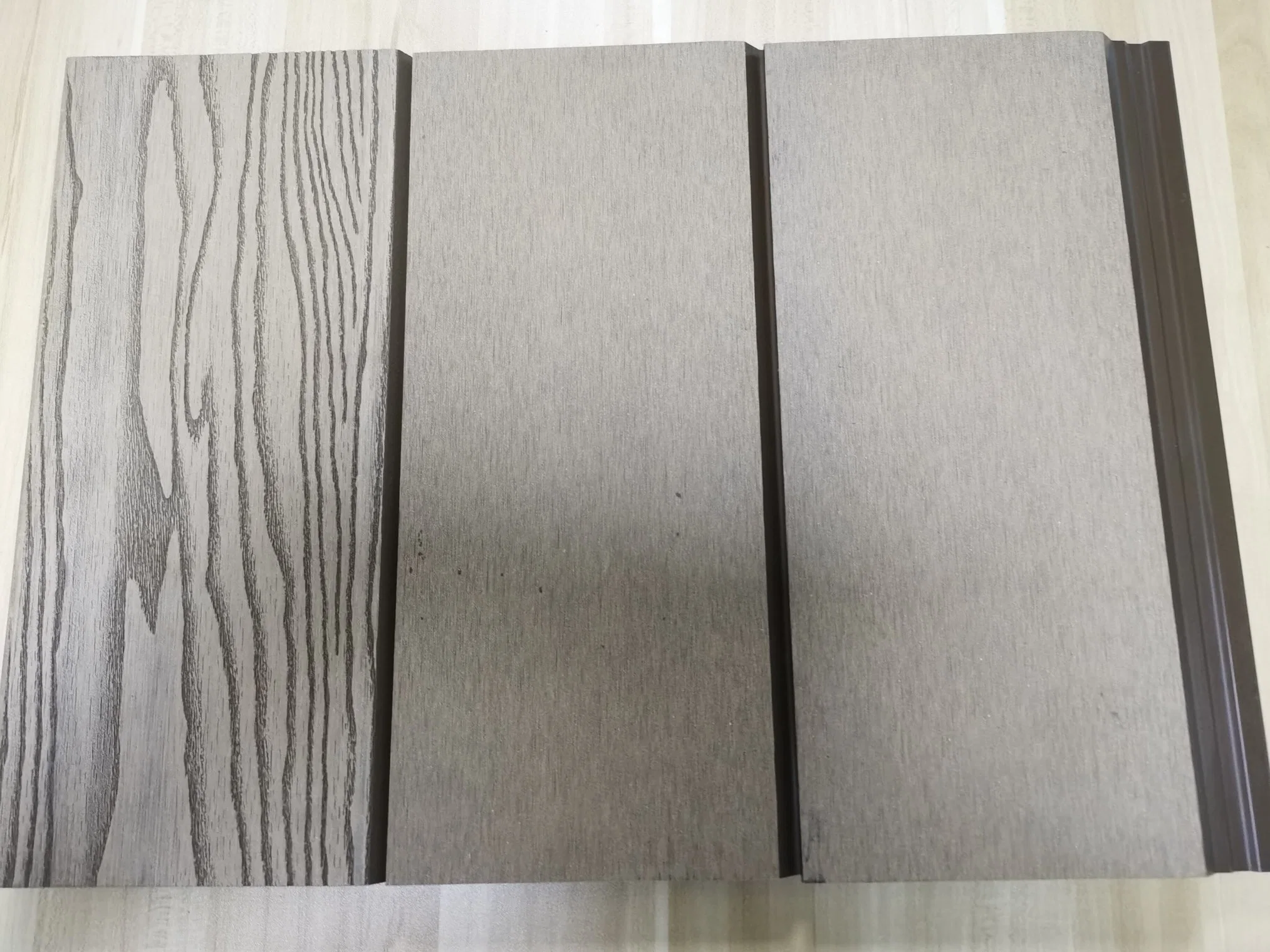 Hot Exterior Wood Veneer Charcoal Decoration Materials 3D WPC Outdoor Wall Panel Excellent Performance