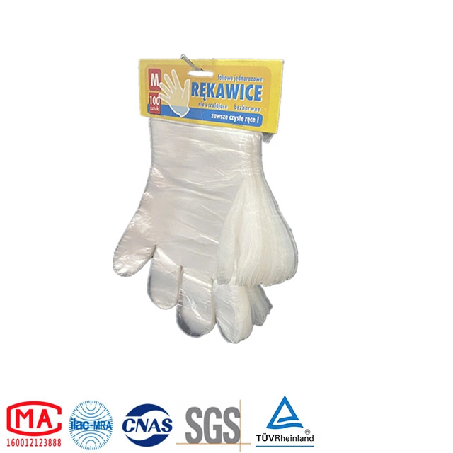 Disposable Glove Strap Perforated for Easy Hanging Household PE Gloves