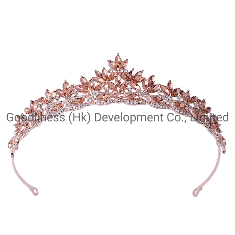 Luxueux diadème de fête en cristal fait à la main avec des strass, bandeaux de mariage, couronne de mode, accessoires de bijoux pour cheveux.