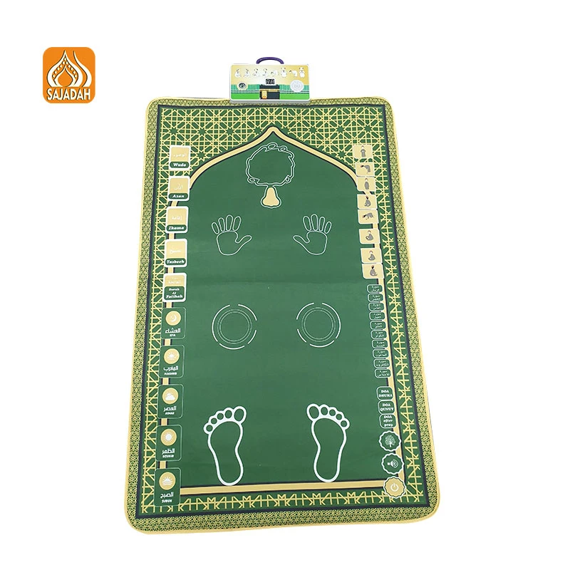 2023 Speaking Interactive Electronic Prayer Mat Kids Gift Set Muslim Turkish Sajadah