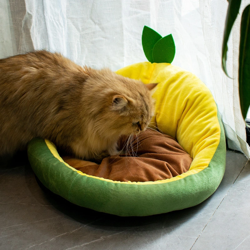 Fruit Cat Nest All-Season High Beauty Ins Winter Cat Kennel Dog Kennel Plush Warm Cartoon Pet Kennel