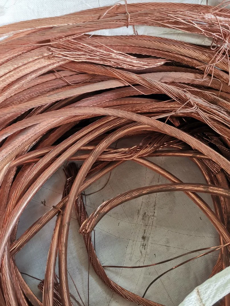 China Manufacturers Copper Wire Scrap Mill Berry 99.9% a Copper