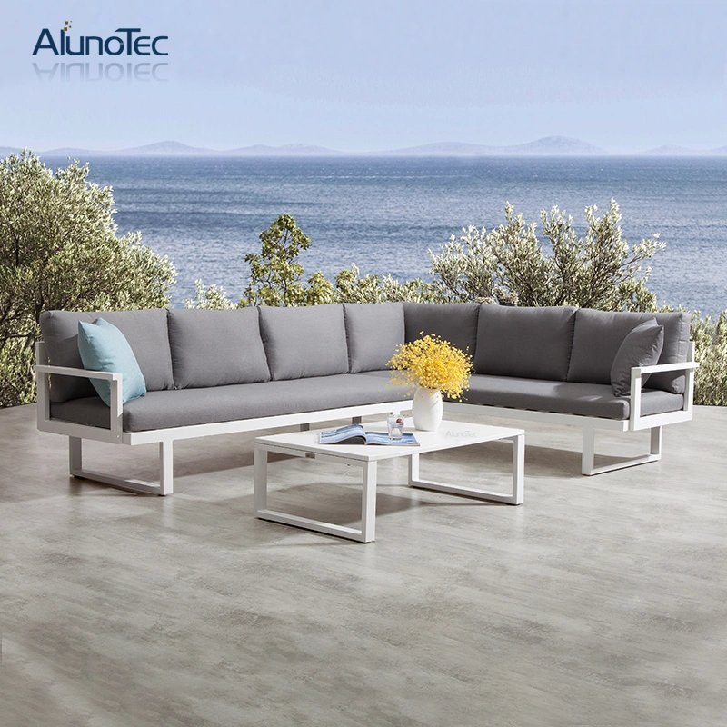 Garden Leisure Aluminum Furniture with 3 Seaters Sofa Set