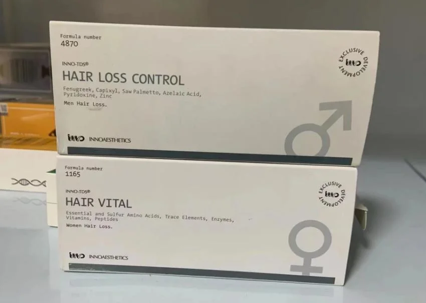 Inno TDS الشعر Vital Loss Control Treatment ذكر نمط الصلع أو الصلع الألوبيسيا أندروجيني تحسين صحة فروة الرأس الحد من فقدان الشعر الترويج نمو الشعر الجديد