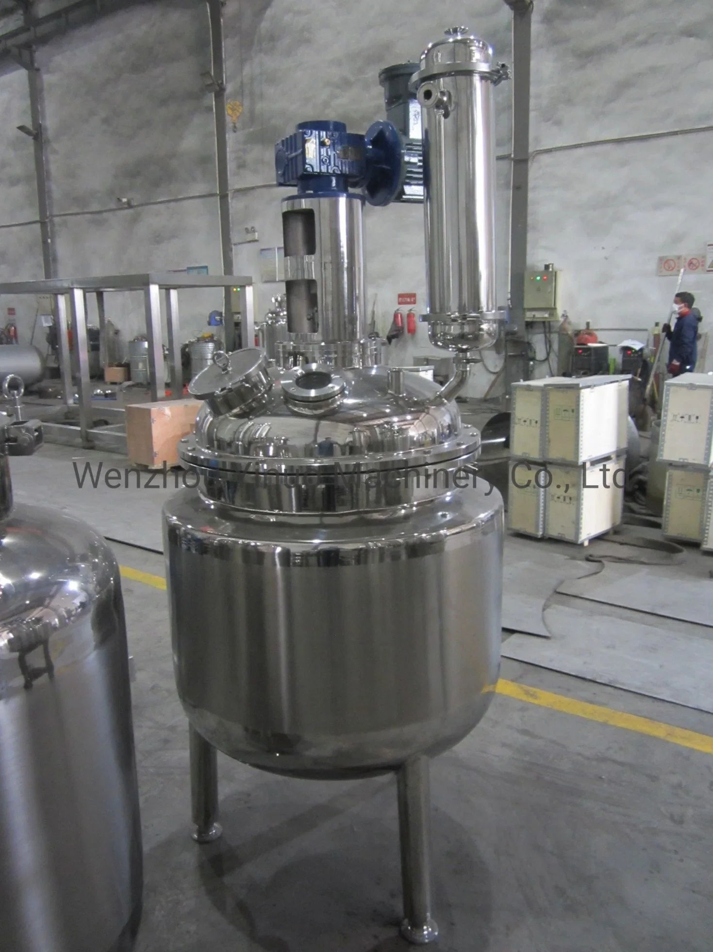 Stainless Steel SS304/316 Juice Milk Dairy Steam Heating Jacketed Automatic Liquid Homogenizer Mixing Tank Series