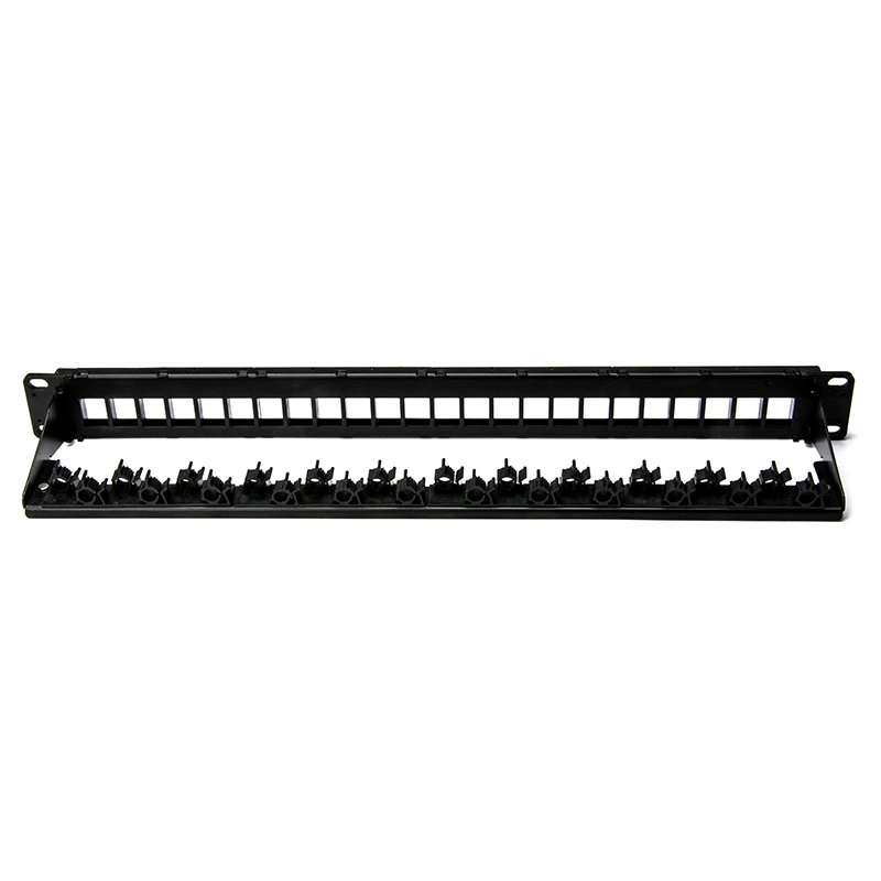 Ethernet 1u Unshielded UTP Blank Patch Panel 24 Port with Back Bar