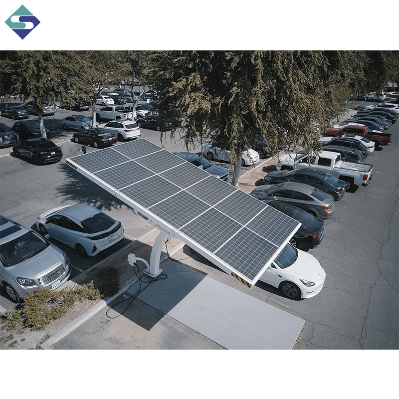 Einzelne Solar Dach Carport Halterungen Solar Car Parking System Einschließlich Solarpaneele Carport Vordach Regalsystem