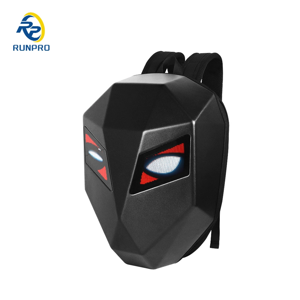 Runpro 2023 Motorcycles Riding LED Knight Backpacks Bluetooth APP Control Waterproof Hard Shell Shoulders Bags