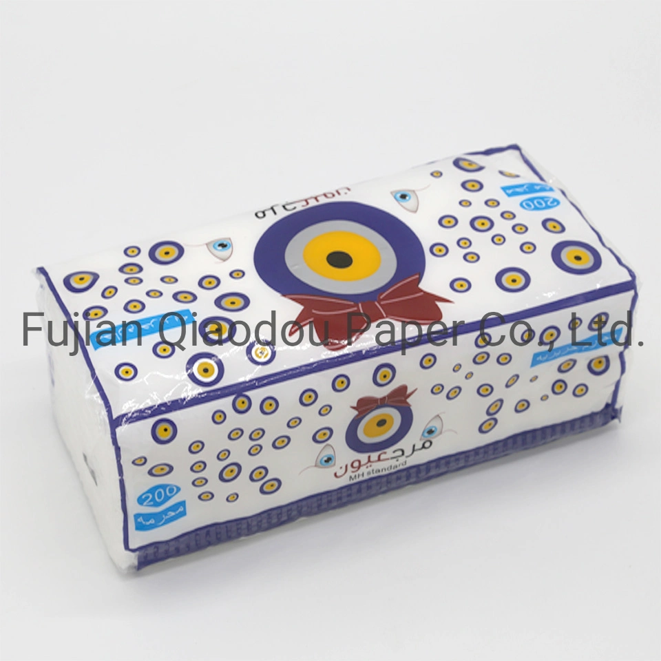Cute Packing Comfortable Touch Soft and Smooth Qiaodou Facial Paper Tissue