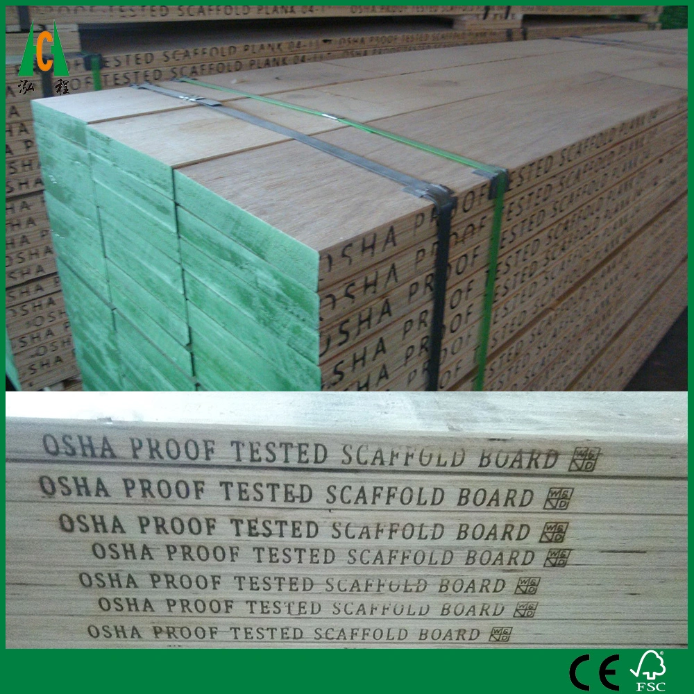 100% Pine Osha Pine LVL Scaffold Board Used for Construction/ Pine LVL Board