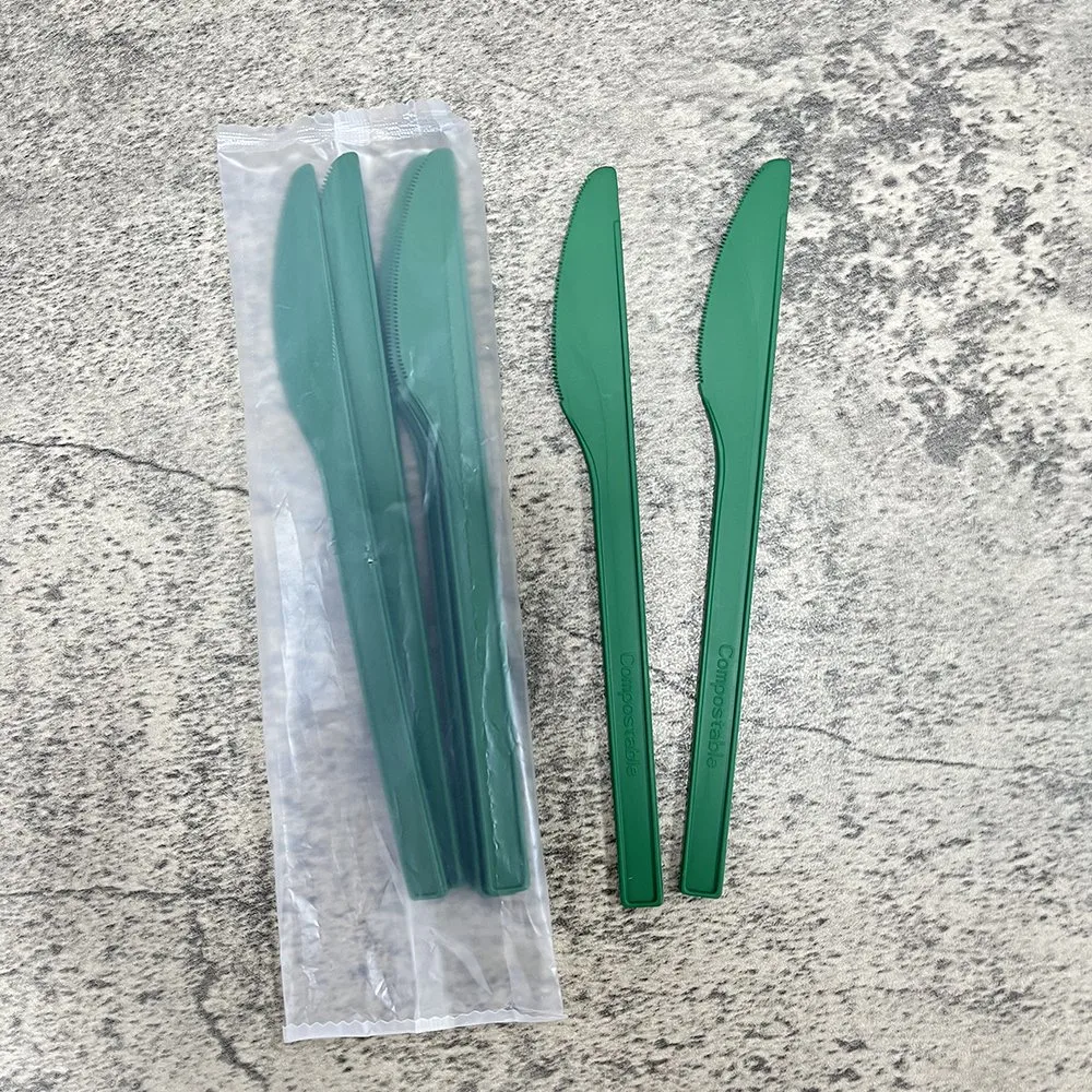 OEM ODM Eco Cpla Cuchiller&iacute; a Biodegradable Disposable Cutlery