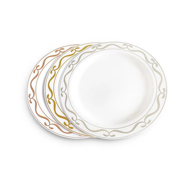 Premium Heavyduty Disposable Plastic Dinner Salad Plates